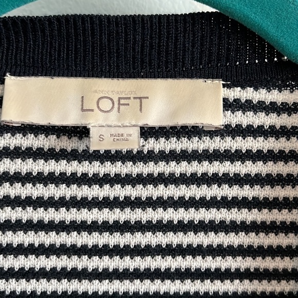 Ann Taylor Loft Striped Cardigan - Picture 2 of 4